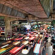 Traffic In Bangkok, Thailand Poster