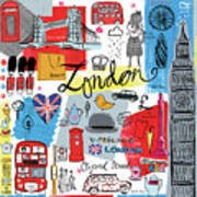 Traveling London Poster