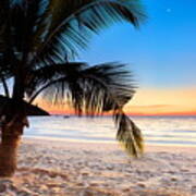 Tropical Beach After Sunset, Ko Samet Poster