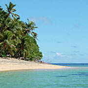 Tropical Beach Island Kayaking Poster