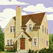 Tudor Style House Poster