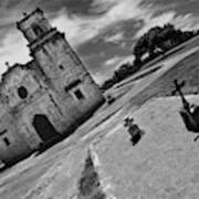 Two Crosses And Mission San Jose San Antonio Texas Poster