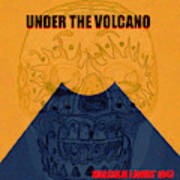 Under The Volcano Minimal Book Cover Art Poster