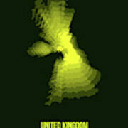 United Kingdom Radiant Map Iii Poster
