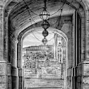 United States Capitol - Archway Black And White Poster