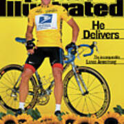 Us Postal Service Lance Armstrong, 2001 Tour De France Sports Illustrated Cover Poster