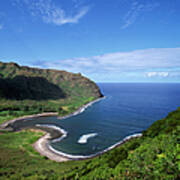 Usa, Hawaiian Islands, Molokai, Halawa Poster