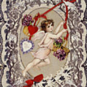 Valentines Day Card, 1860s-1870s Poster