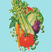 Variety Of Vegetables Poster