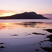 View To Holy Isle At Sunrise, Arran Poster