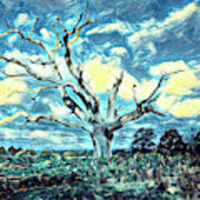 Vincent Van Gogh Style Tree Poster