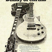 Vintage Gibson Les Paul Ad Poster