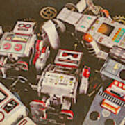 Vintage Robotronics Poster