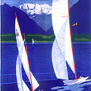 Vintage Sailboats Sporting Poster Poster