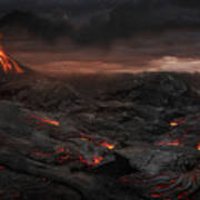 Volcanic Landscape Poster