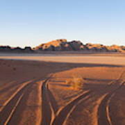 Wadi Rum Tracks Poster