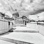Walkway Up To The Pennsylvania Capital Plaza Poster