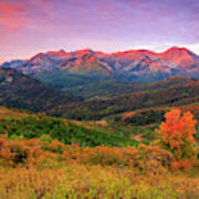 Wasatch Back Autumn Morning Poster