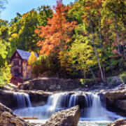 Waterfall Of Glade Creek Grist Mill Poster