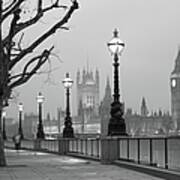 Westminster At Dawn, London Poster