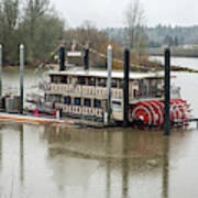 Willamette Queen On A Rainy Day Poster