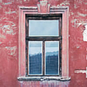Window, Plaster, Unrenovated Red House Poster