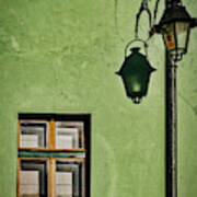 Window Streetlight And Shadow - Romania Poster