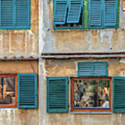 Windows Of  Ponte Vecchio Poster