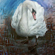 Wingcut Swan Poster