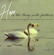 Winter Swans Quote Poster