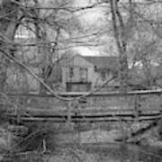 Wooden Bridge Over Stream - Waterloo Village Poster