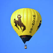 Wyoming Hot Air Balloon Poster