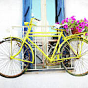 Yellow Bike Poster