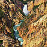 Yellowstone Grand Canyon From Artist Point Poster