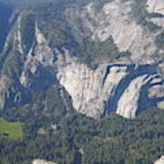 Yosemite National Park Yosemite Valley Aerial View Poster
