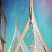 Zakim Bridge Boston Massachusetts Poster