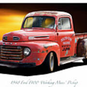 1948 Ford F100 'working' Pickup Poster