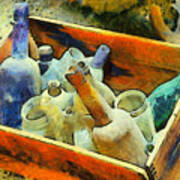 A Box Of Antique Bottles #1 Poster