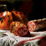 Aperitif With Bread And Sausage -  Dwp2027177 Poster