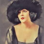 Barbara La Marr, Vintage Actress Painting by John Springfield | Fine ...