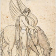 Bellerophon And Pegasus Poster