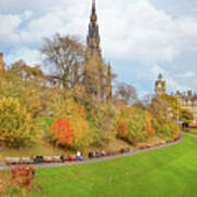 City Of Edinburgh Scotland - Scots Memorial Poster