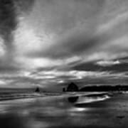 Clouds Over Cannon Beach #1 Poster