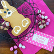 Easter Gingerbread Bunny Cookie. #1 Poster