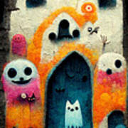 Halloween Graffiti #4 Poster