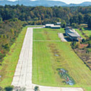 Hendersonville County Airport In North Carolina - Landing Approa #1 Poster