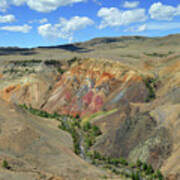 Landscape With Deposit Of Colorful Clay In The Altai Mountains #1 Poster