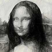 My Painting Reproduction Of Mona Lisa By Leonardo Da Vinci And P #1 Poster