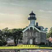 Mystic River Morgan Light House At Sunset #1 Poster