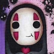 No Face  With A Heart Poster